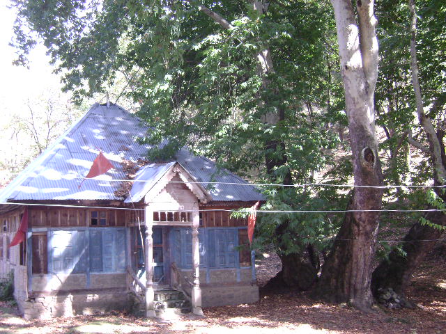 Close view of the Temple.