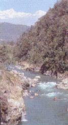 Watersports in Kashmir range from river rafting (top) to water trekking on the lakes and rivers of the valley (above).